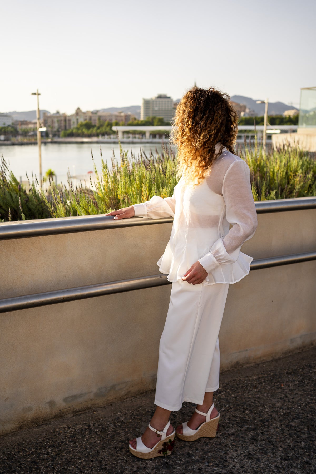 CAMICIA BIANCA IN RASO